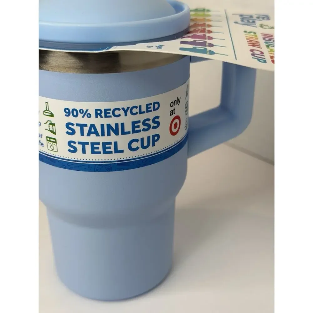 Replay Kids Insulated Straw Cup 10 Oz. Blue,